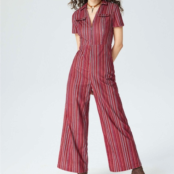 Cider Pants & Jumpsuits Nwt Cider Corduroy Striped Jumpsuit Poshmark